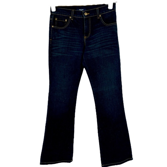 Karen Kane Denim Women’s Blue Dark Wash Embellished Bootcut Stretch Jean… - Picture 2 of 10